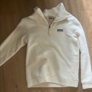 Patagonia Cream Half-Zip Fleece Pullover